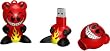 Emerson Funkeys FK609 - 1 GB USB 2.0 Sculpted Flash Drive (Red/White)