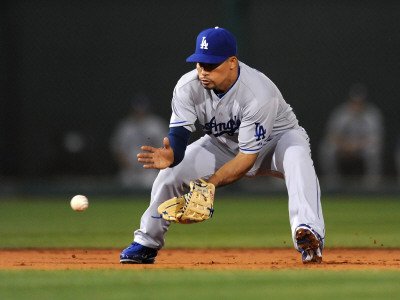 Los Angeles Dodgers v Cincinnati Reds, GOODYEAR, AZ - MARCH 03: Rafael Furcal Photographic Poster Print by Norm Hall, 24x32