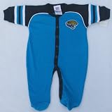 JACKSONVILLE JAGUARS NFL Infant Sleeper, Pajamas Romper Creeper 3-6 Months NEW Baby