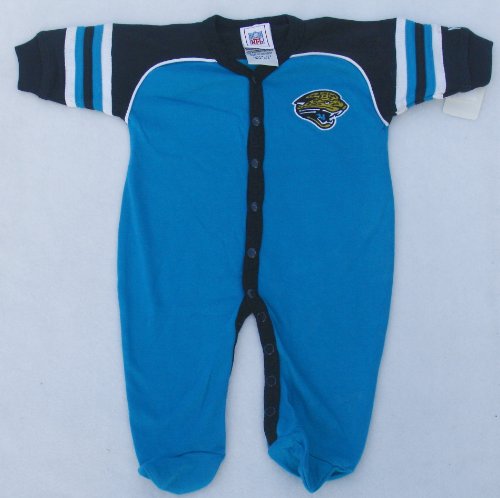 JACKSONVILLE JAGUARS NFL Infant Sleeper, Pajamas Romper Creeper 3-6 Months NEW Baby