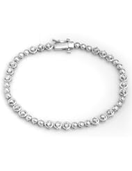 Natural 1.25 ctw Diamond Bracelet 10K White Gold