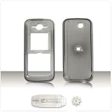 PCMICROSTORE Brand Motorola C168i Translucent Smoke Snap-On Crystal Case Cover with Removable Belt Clip