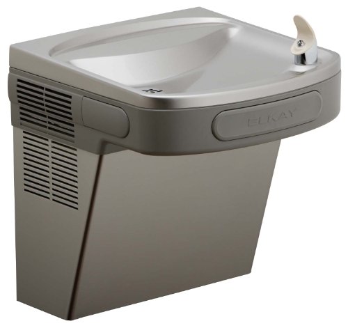 Elkay LZSVR8LF3JO Light Gray Granite 8 GPH ADA Wall Mount Single Level Hands Free Filtered Water Co