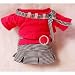 Hot Pink Shirt & Checkered Skirt Outfit Clothes #1867 fits most Webkinz, Shining Star and 8 - 10 Stuffed Animals