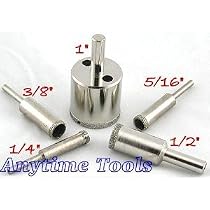 Anytime Tools 5 DIAMOND DUST HOLE SAW for TILE GLASS MARBLE