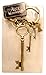 Alice in Wonderland Movie Brass Key with 3 Key Dangles Keychain