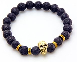 Lavastone and Gold plated Solo bracelet - Adjustable