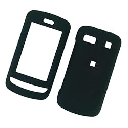 LG Zenon Xenon GR500 Snap On Protector Hard Case Rubberized Black