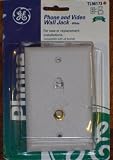 GE TL96173 Phone and Video Wall Jack - white