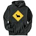 SIGN Sealyham Terrier - CROSSING SIGN Dogs Mens Hoodie (Dark Silver, Sizes X-Small - XXX-Large)