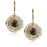 Eva Hanusova Cocoon Rose Quartz Crochet Earrin