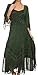 Sakkas Bexley Scoop Neck Bell Sleeve Bohemian Gypsy Embroidered Corset Dress