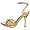 Jessica Bennett Women's Gemma Sandal,Gold,8 M