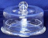 Individually Hand Etched Dragonfly Glass Pate Dish 3H 5D