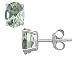 Green Amethyst Earrings 3.0 Carat (ctw) in Sterling Silver
