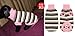 Pet Dog Sweater Knitted Coat Clothes Warm Turtleneck Striped Pink XS