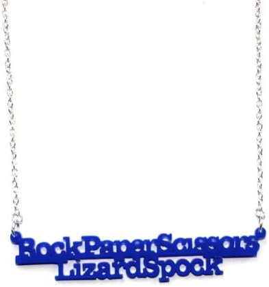 Sour Cherry Rock, Paper, Scissor, Lizard, Spock Big Bang Theory Necklace