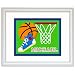 Game On Bskball Framed Print (white)