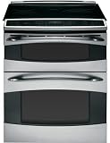 GE Profile PS978STSS 30 Slide In Electric Range, 5 Elements, 6.6 cu. ft. Convection Double Ov