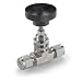 Ham-Let H300U Series Stainless Steel 316 Needle Valve, Inline, Wheel Handle, Let-Lok Fitting