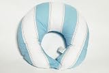 Bacati - Metro Blue/White/Chocolate Nursing Pillow Cover only