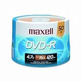 MAXELL CORP. OF AMERICA MAX638011 DVD-R Discs, 4.7GB, 16x,... by