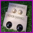 MAGNETIC THERAPY Pearl/Hematite Duet Earrings for LOSS of APPETITE