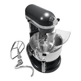 KitchenAid 4KP26M1XLC Professional 600 Stand Mixer, Licorice