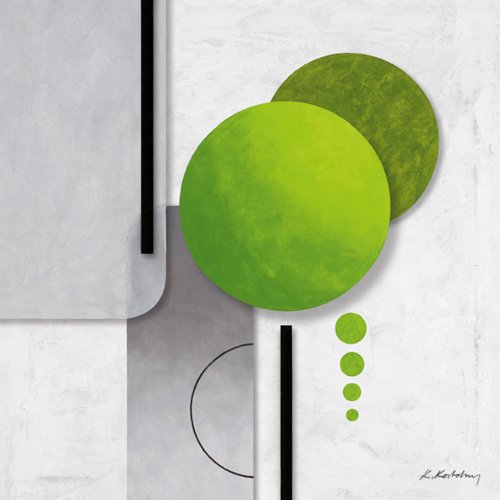 Eurographics H-K-KKO1059-VP Keilrahmen, Green Fusion I 88 x 88 cm