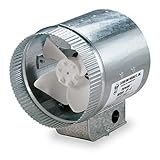 TJERNLUND In-Line Axial Fan 10' Duct Booster 115 volts; 60hz.