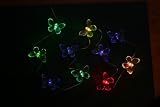 Garden solar butterfly 20 light string colour changing