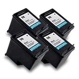 HP 98 C9364WN Remanufactured Combo Pack - 4 Black Ink Cartridges