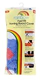 41LHBr5iSnL. SL160  Rainbow Ironing Board Cover, Blue with Hearts, 1 Each