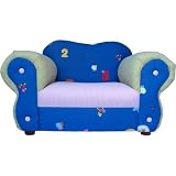 Fantasy Furniture Comfy Chair, Blue Flowers