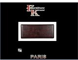 WoW Wine 5ft Faux Leather Chequered Design Headboard