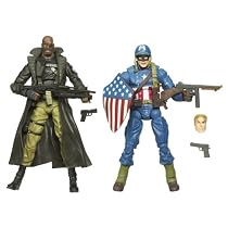 MARVEL LEGENDS 2 PK FIGURE - ULTIMATE CAPTAIN AMERICA & NCK FURY