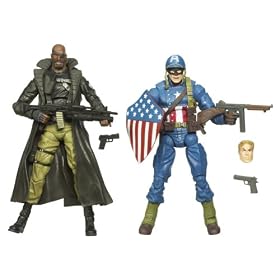 MARVEL LEGENDS 2 PK FIGURE - ULTIMATE CAPTAIN AMERICA & NCK FURY