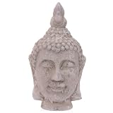 Weathered Stone Effect Thai Buddha Head Garden/Home Ornament 31cm(12")