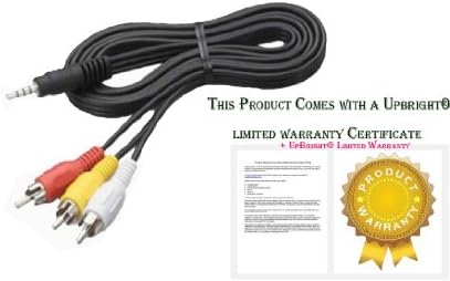 UpBright® Audio Video AV Cable Lead Cord For JVC Everio Camcorder GR Series to TV LCD GR-D260 GR-D260E GR-DVL815U GR-DVL820 GR-DVL820U GR-DVL867 GR-DVL915 GR-DVL915U GR-DVL920 GR-DVL920U GR-DVL9200 GR-DVL9500 GR-DVL9500U GR-DVL9600 GR-DVL9800U GR-DVL9000 GR-DVL9700 GR-DVL9800 GR-DVP1 GR-DVP3 GR-DVP3U GR-DVP5 GR-DVP7 GR-DVP7U GR-DVP8 GR-DVP9 GR-DVP9US GR-DVX4 GR-DVM5 GR-DVM5U GR-DVX7 GR-DVX8 GR-DVX9 GR-DVX10 GR-DVM50 GR-DVM50U GR-DVM55 GR-DVM55U GR-DVM70 GR-DVM70U GR-DVM75 GR-DVM75U GR-DVM76 GR-DVM76U GR-DVM80 GR-DVM80U GR-DVM90 GR-DVM90U GR-DVM96 GR-DVM96U GR-DVX44 GR-DVX77 GR-DVX88 GR-DVX400 GR-DVX407 GR-DVX507 GR-DVX707 GM-MG135 GM-MG135AA Camcorder