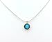 round shape Silver Pendant Set With Opal Stone