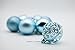AMS 2.36''/60mm 24ct Christmas Balls Tree Pendants Shatterproof Ornaments Seasonal Decorations for Tree Decor,Holiday,Xmas(Light Blue)