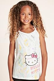 Hello Kitty Pure Cotton Feather Print Vest Top