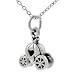 Sterling Silver Pumpkin Carriage Necklace