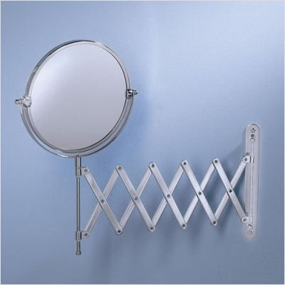 Gatco 1439C Accordian Arm Wall Mount Mirror, Chrome