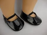 Cute Patent Black Dress Shoes for the 18 Inch Doll Made for the American Girl Doll