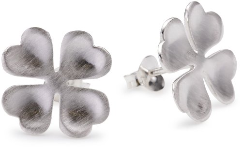 VINANI Ohrstecker Kleeblatt mattiert Sterling Silber 925 Ohrringe Blume OKL Preisvergleich