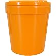 Zak Designs 1-Pint Insulated Ice-Cream Tubbie with Freezable Gel Lid, Orange