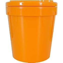 Zak Designs 1-Pint Insulated Ice-Cream Tubbie with Freezable Gel Lid, Orange
