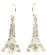 Paris Eiffel Tower Crystal Studded Fashion Earrings