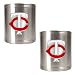 Minnesota Twins MLB 2pc Stainless Steel Can Holder Set- Primary Logo by Great American Products